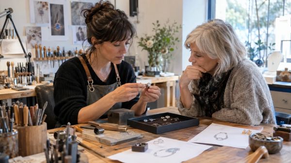 Transformer un bijou ancien : apports d'un atelier de joaillerie